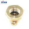 LPG PV01-01 Hexagonal Camping Cylinder Valve Brass Alloy Camping Valve Gas Cooker Valve
