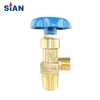 QF-2C China Ningbo FUHUA Valve Factory SiAN Brand Flapper Type Cylinder Brass Gas Valve For Industrial Gas Range O2/Air/N2