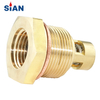 LPG PV01-01 Hexagonal Camping Cylinder Valve Brass Alloy Camping Valve Gas Cooker Valve