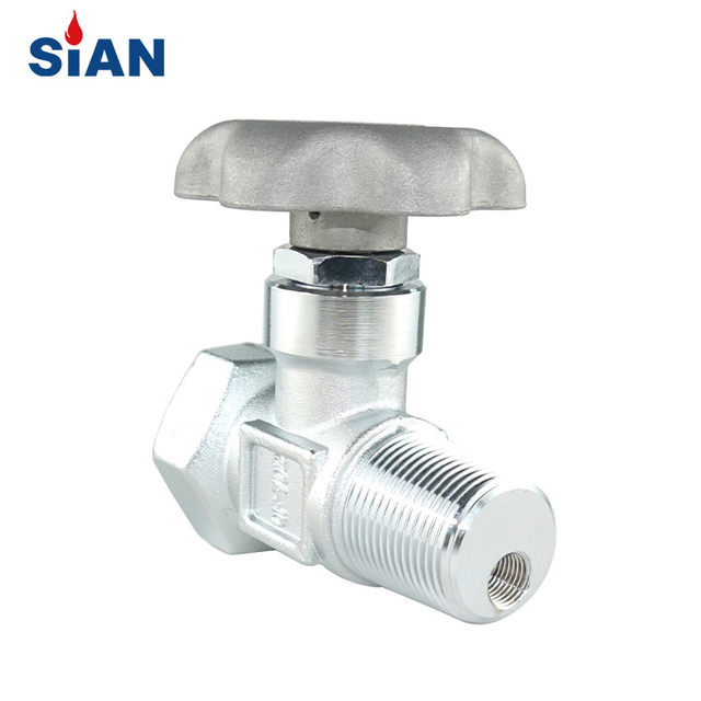 QF-7D2 Industrial Gas Range O2/Air/N2 Cylinder Axial Type Valve Brass Industrial Gas Cylinder Valve