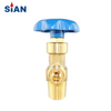 QF-2C China Ningbo FUHUA Valve Factory SiAN Brand Flapper Type Cylinder Brass Gas Valve For Industrial Gas Range O2/Air/N2