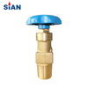 QF-6A Reliable SiAN Brand Fuhua Factory O2/Air/N2 Cylinder Flapper Type Brass Gas Valve