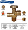 SiAN 17bar Brass Safety 510U LPG Cylinder Mexico 40 LBS POL Valves