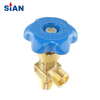 QF-2C China Ningbo FUHUA Valve Factory SiAN Brand Flapper Type Cylinder Brass Gas Valve For Industrial Gas Range O2/Air/N2