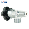 Chrome Plated Finish Diaphragm Type QF-21A Oxygen Air Nitrogen Gas Cylinder Valve