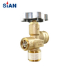 100 Pound LPG Gas Cylinder Valve MX100 Safety LPG POL Valve For Mexico