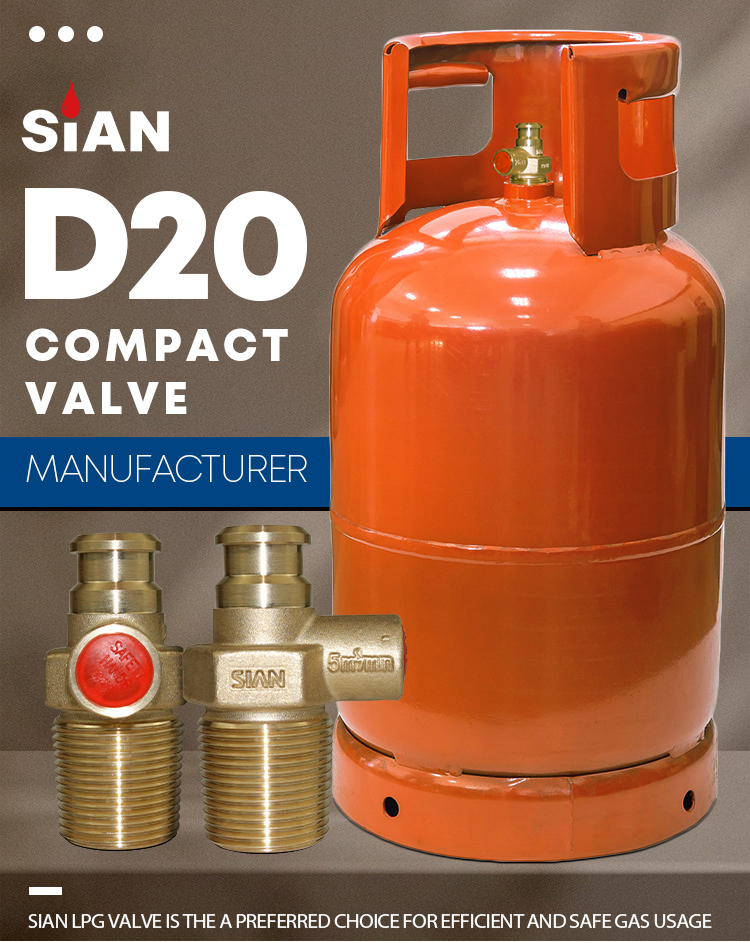 SiAN LPG Cylinder D20 Compact Valve (1)