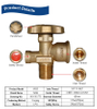 SiAN V6S3 LPG Cylinder POL Valve Propane Gas Tank Valves For Vietnam