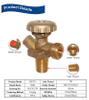 SiAN V8 LPG Cylinder Handwheel Valves 18T Inlet Gas Valves TPED Certificated